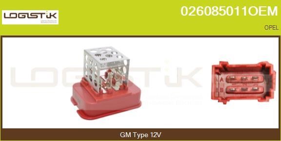 LGK 026085011OEM Resistor, interior blower 026085011OEM: Buy near me in Poland at 2407.PL - Good price!
