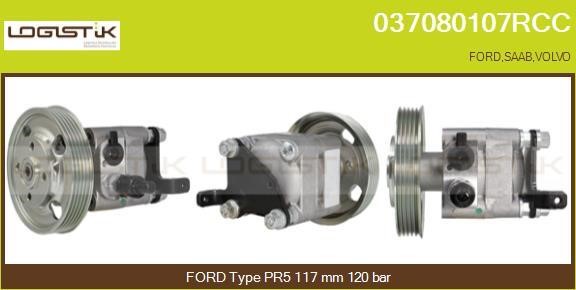 LGK 037080107RCC Hydraulic Pump, steering system 037080107RCC: Buy near me in Poland at 2407.PL - Good price!