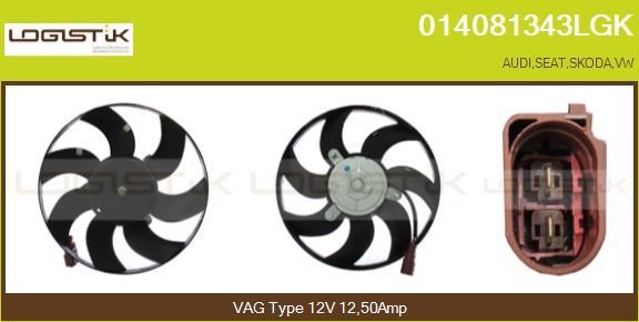 LGK 014081343LGK Вентилятор радиатора охлаждения 014081343LGK: Отличная цена - Купить в Польше на 2407.PL!
