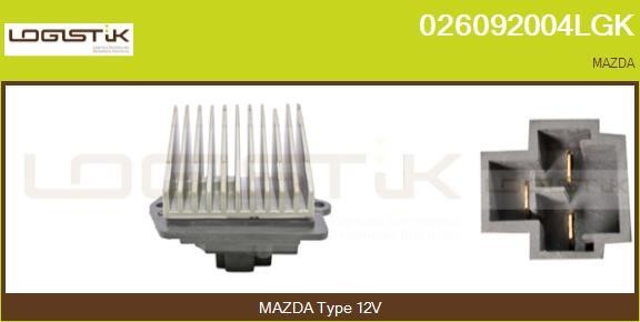 LGK 026092004LGK Resistor, interior blower 026092004LGK: Buy near me in Poland at 2407.PL - Good price!