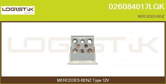 LGK 026084017LGK Resistor, interior blower 026084017LGK: Buy near me in Poland at 2407.PL - Good price!