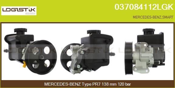 LGK 037084112LGK Hydraulic Pump, steering system 037084112LGK: Buy near me in Poland at 2407.PL - Good price!