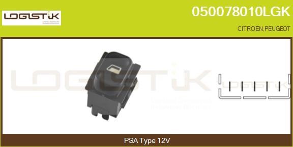 LGK 050078010LGK Power window button 050078010LGK: Buy near me at 2407.PL in Poland at an Affordable price!