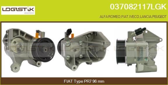 LGK 037082117LGK Hydraulic Pump, steering system 037082117LGK: Buy near me in Poland at 2407.PL - Good price!