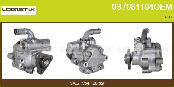 LGK 037081104OEM Hydraulic Pump, steering system 037081104OEM: Buy near me in Poland at 2407.PL - Good price!