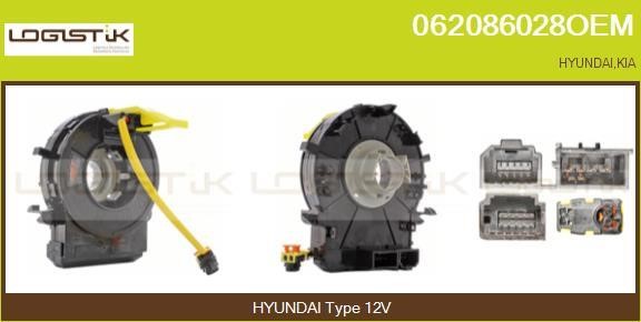 LGK 062086028OEM Витая пружина, подушка безопасности 062086028OEM: Отличная цена - Купить в Польше на 2407.PL!