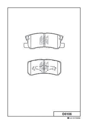 Kashiyama D6106 Scheibenbremsbeläge, Set D6106: Kaufen Sie zu einem guten Preis in Polen bei 2407.PL!