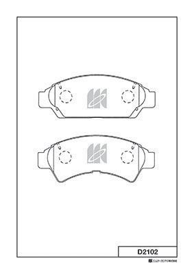 Kashiyama D2102 Brake Pad Set, disc brake D2102: Buy near me in Poland at 2407.PL - Good price!