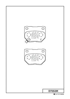 Kashiyama D7053M Гальмівні колодки, комплект D7053M: Приваблива ціна - Купити у Польщі на 2407.PL!