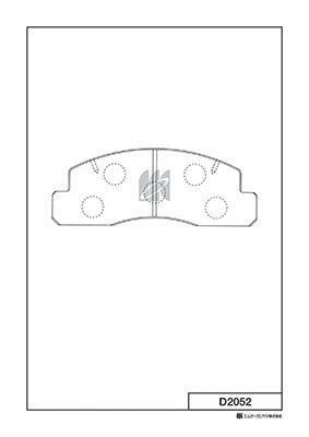Kashiyama D2052 Гальмівні колодки, комплект D2052: Приваблива ціна - Купити у Польщі на 2407.PL!