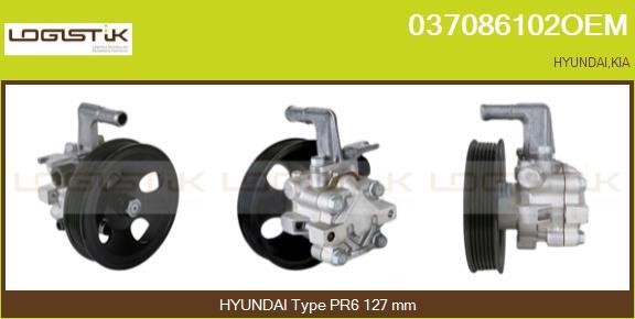LGK 037086102OEM Hydraulic Pump, steering system 037086102OEM: Buy near me in Poland at 2407.PL - Good price!