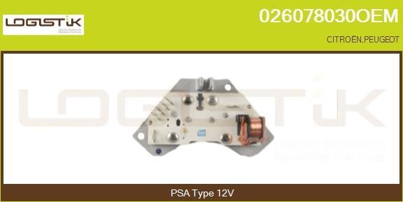 LGK 026078030OEM Resistor, interior blower 026078030OEM: Buy near me in Poland at 2407.PL - Good price!