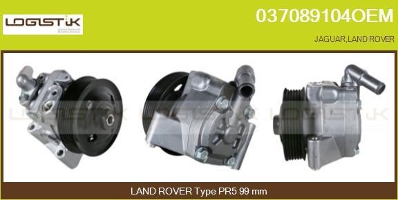 LGK 037089104OEM Hydraulic Pump, steering system 037089104OEM: Buy near me in Poland at 2407.PL - Good price!