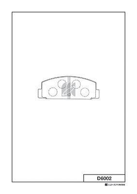 Kashiyama D6002 Тормозные колодки дисковые передние, комплект D6002: Отличная цена - Купить в Польше на 2407.PL!