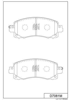 Kashiyama D7081M Гальмівні колодки передні, комплект D7081M: Купити у Польщі - Добра ціна на 2407.PL!