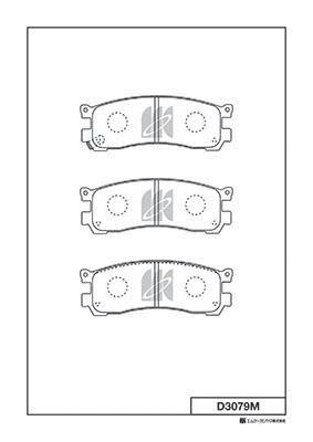 Kashiyama D3079M Brake Pad Set, disc brake D3079M: Buy near me in Poland at 2407.PL - Good price!