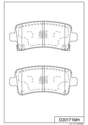 Kashiyama D20171MH Brake Pad Set, disc brake D20171MH: Buy near me in Poland at 2407.PL - Good price!