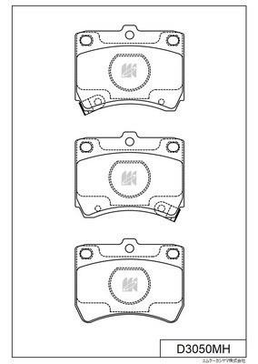 Kashiyama D3050MH Brake Pad Set, disc brake D3050MH: Buy near me in Poland at 2407.PL - Good price!