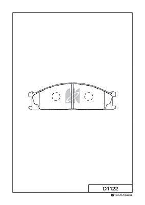 Kashiyama D1122 Тормозные колодки дисковые, комплект D1122: Отличная цена - Купить в Польше на 2407.PL!