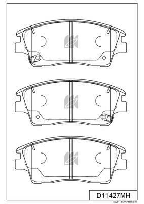 Kashiyama D11427MH Тормозные колодки дисковые, комплект D11427MH: Купить в Польше - Отличная цена на 2407.PL!