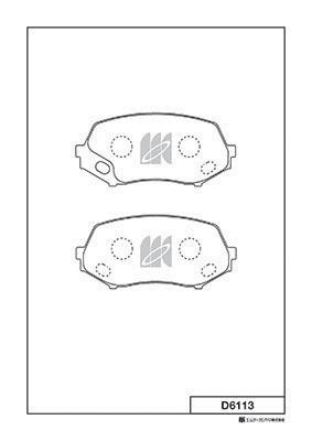Kashiyama D6113 Rear disc brake pads, set D6113: Buy near me in Poland at 2407.PL - Good price!