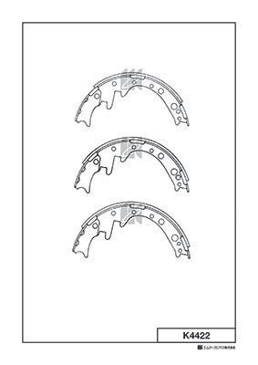 Kashiyama K4422 Bremsbackensatz K4422: Kaufen Sie zu einem guten Preis in Polen bei 2407.PL!