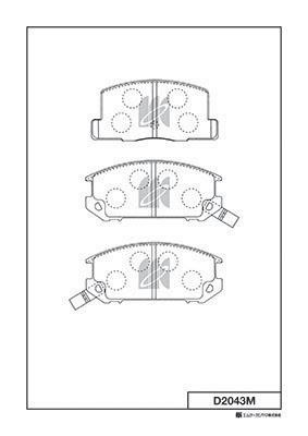 Kashiyama D2043M Klocki hamulcowe przód, komplet D2043M: Dobra cena w Polsce na 2407.PL - Kup Teraz!