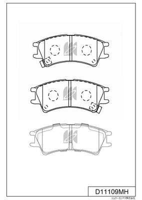 Kashiyama D11109MH Brake Pad Set, disc brake D11109MH: Buy near me in Poland at 2407.PL - Good price!