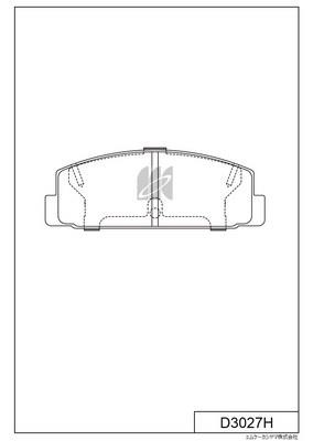 Kashiyama D3027H Brake Pad Set, disc brake D3027H: Buy near me in Poland at 2407.PL - Good price!