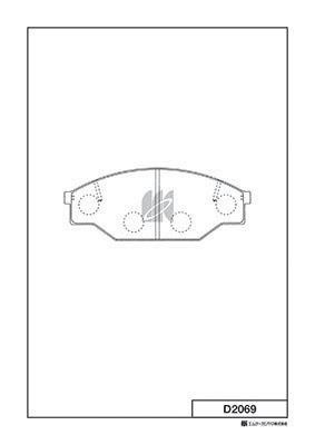 Kashiyama D2069 Brake Pad Set, disc brake D2069: Buy near me in Poland at 2407.PL - Good price!