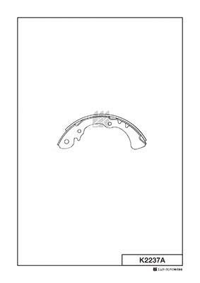Kashiyama K2237A Колодки гальмівні барабанні, комплект K2237A: Приваблива ціна - Купити у Польщі на 2407.PL!