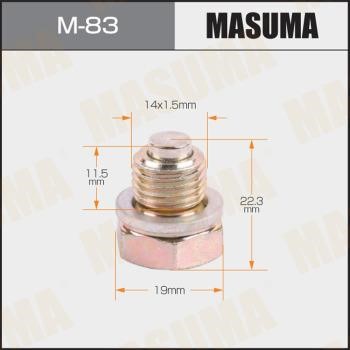 Masuma M-83 Sump plug M83: Buy near me in Poland at 2407.PL - Good price!
