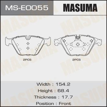Masuma MS-E0055 Колодки тормозные барабанные, комплект MSE0055: Отличная цена - Купить в Польше на 2407.PL!