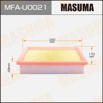 Masuma MFA-U0021 Filtr powietrza MFAU0021: Dobra cena w Polsce na 2407.PL - Kup Teraz!