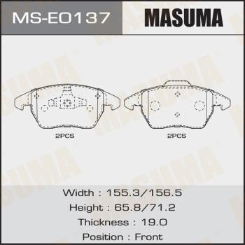 Masuma MS-E0137 Szczęki hamulcowe, zestaw MSE0137: Atrakcyjna cena w Polsce na 2407.PL - Zamów teraz!