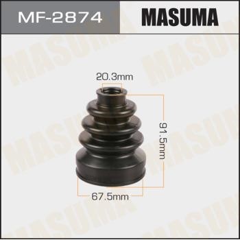 Masuma MF-2874 Bellow set, drive shaft MF2874: Buy near me in Poland at 2407.PL - Good price!