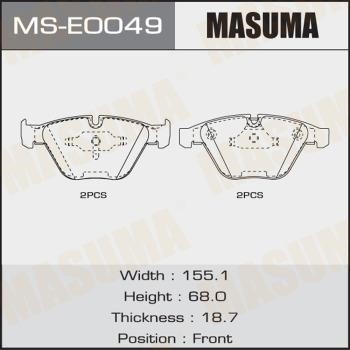 Masuma MS-E0049 Колодки гальмівні барабанні, комплект MSE0049: Приваблива ціна - Купити у Польщі на 2407.PL!