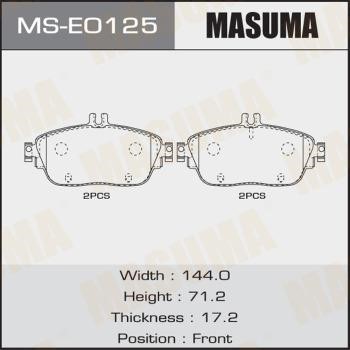 Masuma MS-E0125 Bremsbackensatz MSE0125: Kaufen Sie zu einem guten Preis in Polen bei 2407.PL!