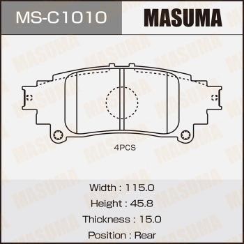 Masuma MS-C1010 Колодки гальмівні барабанні, комплект MSC1010: Приваблива ціна - Купити у Польщі на 2407.PL!