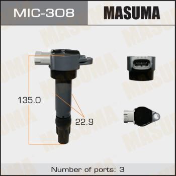 Masuma MIC-308 Ignition coil MIC308: Buy near me in Poland at 2407.PL - Good price!