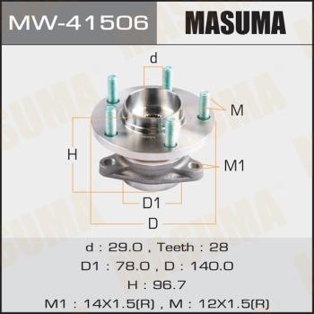 Masuma MW-41506 Wheel bearing kit MW41506: Buy near me in Poland at 2407.PL - Good price!