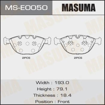 Masuma MS-E0050 Brake shoe set MSE0050: Buy near me at 2407.PL in Poland at an Affordable price!