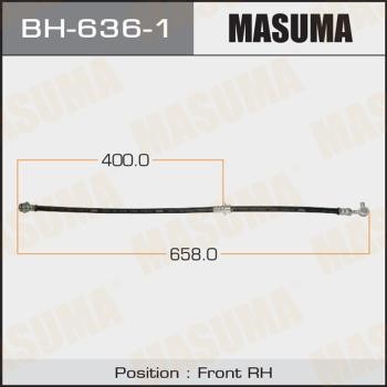 Masuma BH-636-1 Brake Hose BH6361: Buy near me at 2407.PL in Poland at an Affordable price!