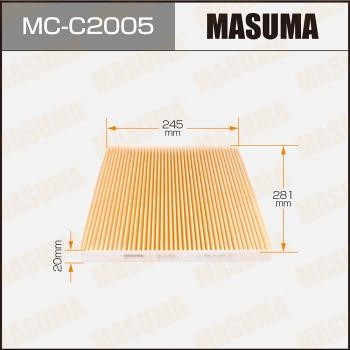 Masuma MC-C2005 Filtr kabinowy MCC2005: Dobra cena w Polsce na 2407.PL - Kup Teraz!