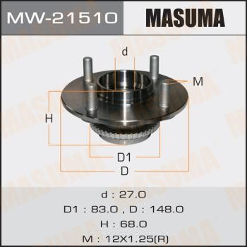 Masuma MW-21510 Маточина колеса задня MW21510: Приваблива ціна - Купити у Польщі на 2407.PL!