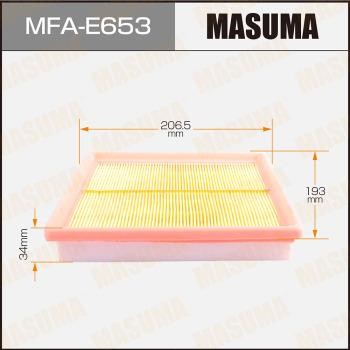 Masuma MFA-E653 Воздушный фильтр MFAE653: Отличная цена - Купить в Польше на 2407.PL!