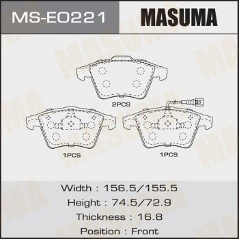 Masuma MS-E0221 Колодки гальмівні барабанні, комплект MSE0221: Приваблива ціна - Купити у Польщі на 2407.PL!