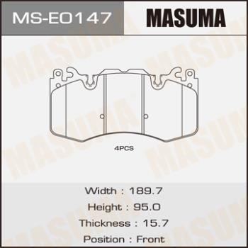 Masuma MS-E0147 Колодки гальмівні барабанні, комплект MSE0147: Приваблива ціна - Купити у Польщі на 2407.PL!