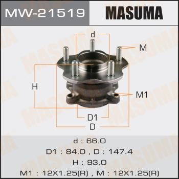 Masuma MW-21519 Wheel hub MW21519: Buy near me in Poland at 2407.PL - Good price!