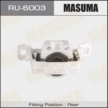 Masuma RU-6003 Подушка двигателя RU6003: Отличная цена - Купить в Польше на 2407.PL!